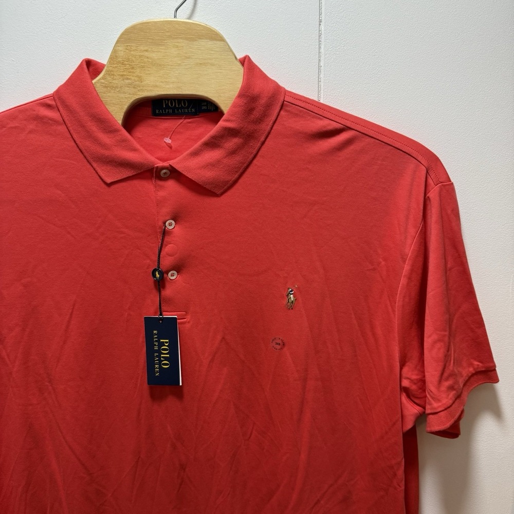 Polo Ralph Lauren Polo Shirt Big & Tall Mens Size 3XB Red NEW WITH TAGS
